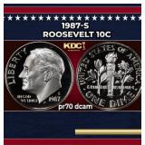 1987-s Proof Roosevelt Dime 10c pr70 dcam SEGS