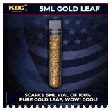 Scarce 5ml Vial of 100% Pure Gold Leaf. Wow! Cool!