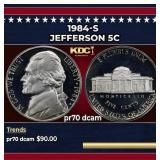 1984-s Proof Jefferson Nickel 5c pr70 dcam SEGS