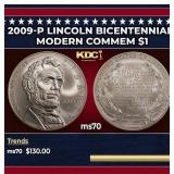 2009-P Lincoln Bicentennial Modern Commem Dollar $