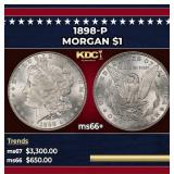 1898-p Morgan Dollar $1 ms66+ SEGS