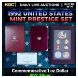 1992 United States Mint Prestige Proof Set 7 Coins