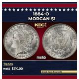 1884-o Morgan Dollar $1 Grades ms65
