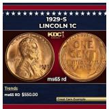 1929-s Lincoln Cent 1c Grades ms65 rd