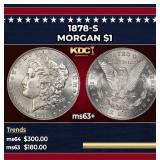 1878-s Morgan Dollar $1 Grades ms63+