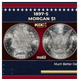 1897-s Morgan Dollar $1 Grades ms63