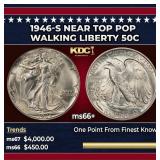 1946-s Walking Liberty Half Dollar Near Top Pop 50