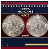 1884-o Morgan Dollar $1 Grades ms62+