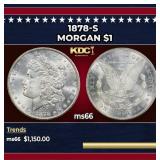 1878-s Morgan Dollar $1 ms66 SEGS