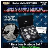 RARE 2014 United States Mint Limited Edition Silve