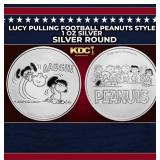 Snoopy Peanuts Style - 1 oz Silver Round Round