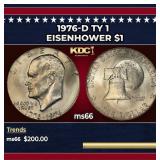 1976-d Ty 1 Eisenhower Dollar $1 ms66 SEGS