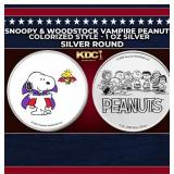 Franklin Peanuts Colorized Style - 1 oz Silver Rou