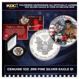 Colorized Muhammad Ali Officially Licensed 1oz Sil