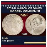 2015-p March Of Dimes Modern Commem Dollar $1 ms70