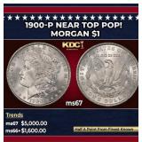 1900-p Morgan Dollar Near Top Pop! $1 ms67 SEGS