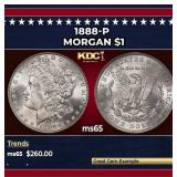 1888-p Morgan Dollar $1 Grades GEM Unc