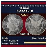 1880-o Morgan Dollar $1 ms63+ PL SEGS