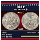 1904-p Morgan Dollar $1 Grades Select Unc