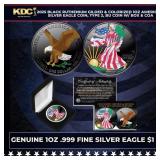 2025 Black Ruthenium Gilded & Colorized 1oz Americ