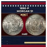 1890-p Morgan Dollar $1 Grades Select Unc