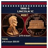 1996-s Proof Lincoln Cent 1c pr70 rd dcam SEGS