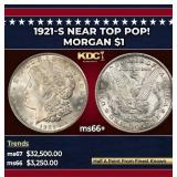1921-s Morgan Dollar Near Top Pop! $1 ms66+ SEGS