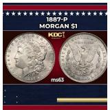 1887-p Morgan Dollar $1 Grades Select Unc