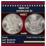 1882-cc Morgan Dollar $1 ms66+ SEGS