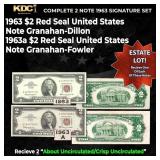 Complete 1963 $2 Red Seal United States Note Signa