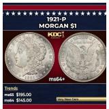 1921-p Morgan Dollar $1 Grades Choice+ Unc