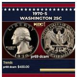 1970-s Proof Washington Quarter 25c pr69 dcam SEGS