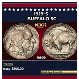 1929-s Buffalo Nickel 5c Grades ms65