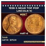 1938-s Lincoln Cent Near Top Pop 1c ms67 rd SEGS