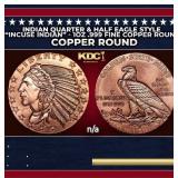Indian Quarter & Half Eagle Style "Incuse Indian"