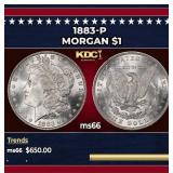 1883-p Morgan Dollar $1 Grades GEM+ Unc