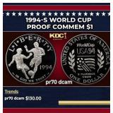 1994-S World Cup Proof Modern Commem Dollar $1 pr7