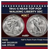 1944-s Walking Liberty Half Dollar Near Top Pop 50