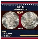 1881-s Morgan Dollar $1 Grades GEM+ Unc