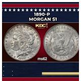 1890-p Morgan Dollar $1 Grades Select Unc