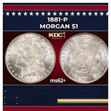 1881-p Morgan Dollar $1 Grades Select Unc