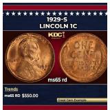 1929-s Lincoln Cent 1c Grades ms65 rd