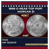 1898-o Morgan Dollar Near Top Pop! $1 ms67 SEGS