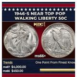 1946-s Walking Liberty Half Dollar Near Top Pop 50