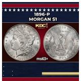 1896-p Morgan Dollar $1 Grades Select+ Unc