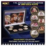 7 Coin Taylor Swift Gold Plated Round Collection