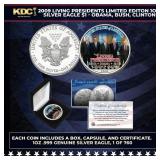 2009 Living Presidents 1oz Limited Edition Silver