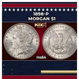 1898-p Morgan Dollar $1 Grades Choice Unc