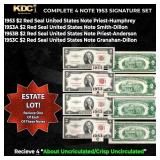 Complete 1953 $2 Red Seal United States Note Signa