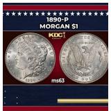 1890-p Morgan Dollar $1 Grades Select Unc